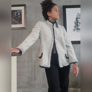 Dana Buchman Black and White Jacket Size 14